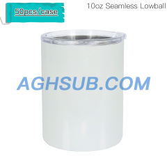 US warehouse 10oz Low Ball sublimation mug without handle