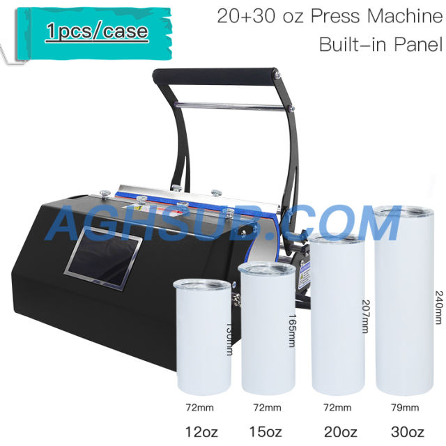 New 20oz 30oz multiple size assemble heat press machine