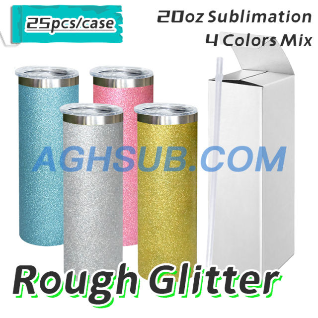 40OZ Rough Glitter Sublimation Tumbler