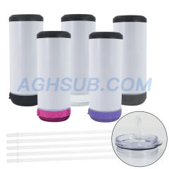 US warehouse 16oz speaker 4 in 1 cooler sublimation blanks tumblers