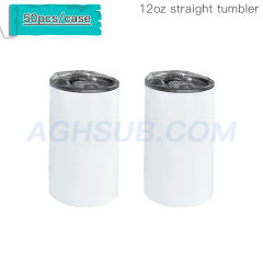 US warehouse 12oz skinny straight sublimation tumbler