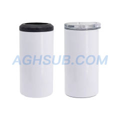 US warehouse 16oz 2 lids sublimation 4 in 1 can cooler