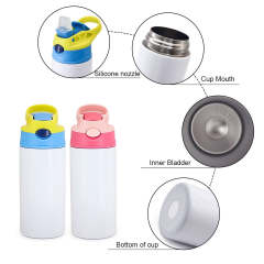 US warehouse 12oz sublimation kids water bottle