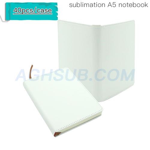US warehouse A5 white sublimation notebook