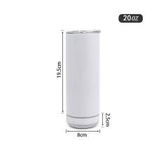US warehouse 20oz sublimation straight speaker tumbler 25pcs pack