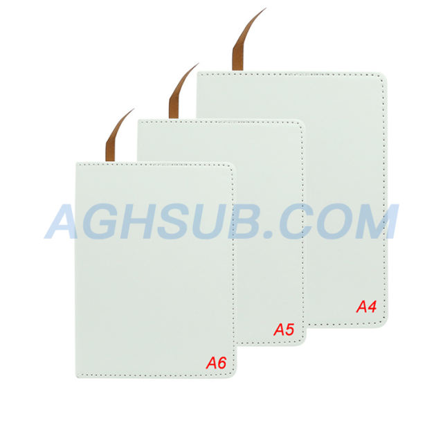 A5 white sublimation notebook