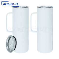US warehouse 20oz sublimation straight tumbler with handle
