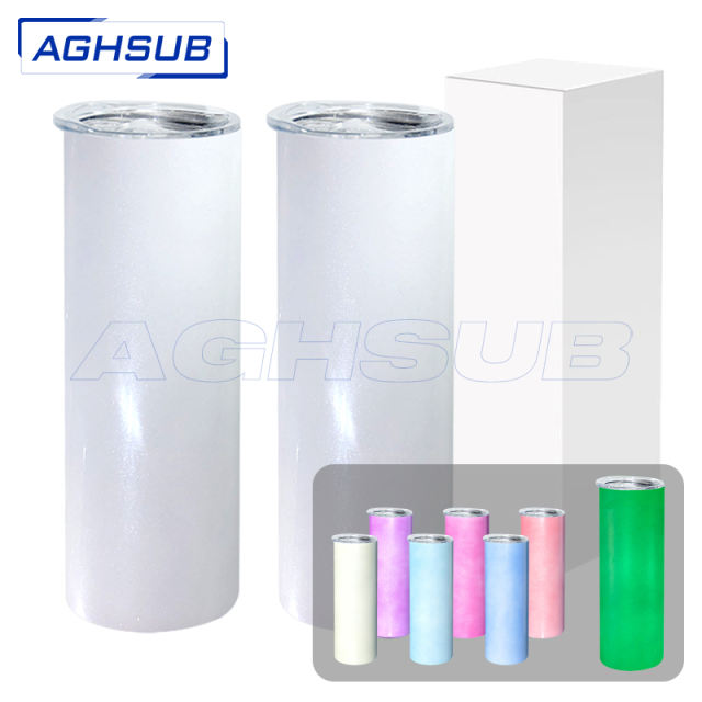 20oz sublimation uv change & glow in dark straight tumbler