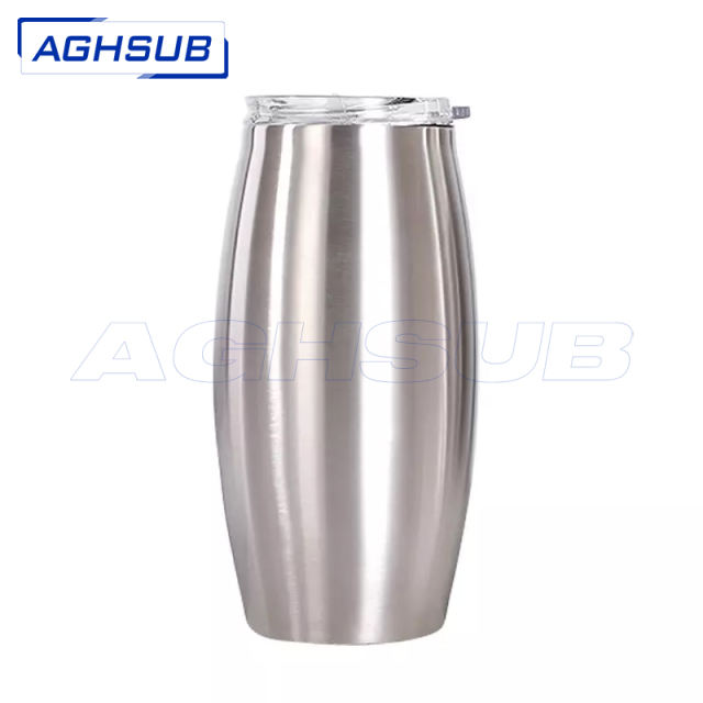 【SOLD-OUT】25oz football egg tumbler stainless steel silver