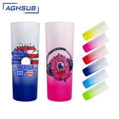 US warehouse 3oz gradient sublimation shot glass