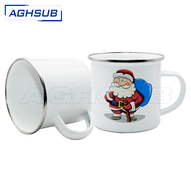 AGH 12oz Sublimation Mugs with Handle, 304 Stainless Steel Sublimation  Coffee Mug with Splash-proof Lid, Vacuum Insulated Travel Beer Tea Mug
