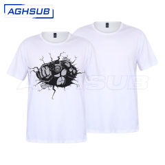 US warehouse MODAL cotton feel sublimation white T-Shirt