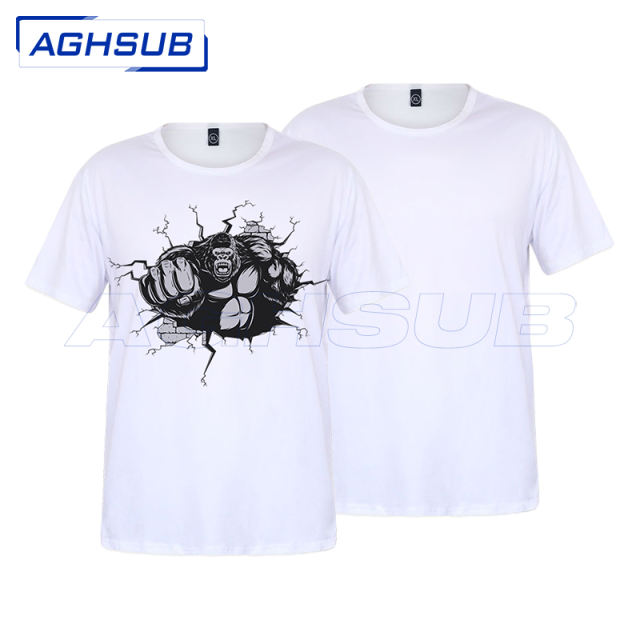 US warehouse MODAL cotton feel sublimation white T-Shirt