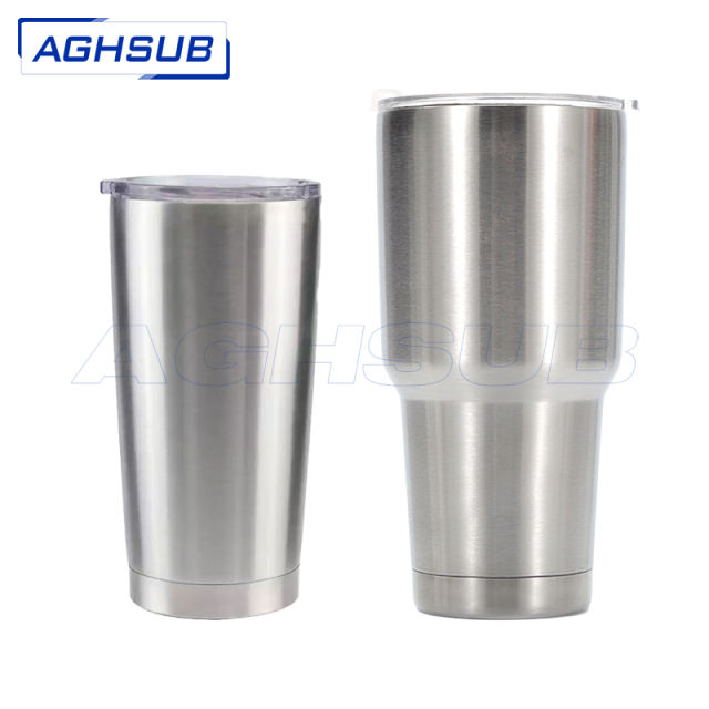 20oz 30oz stainless steel silver double wall vacuum regular travel car mug