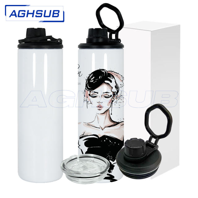 AGH 20oz sublimation blank tumbler with sport lids
