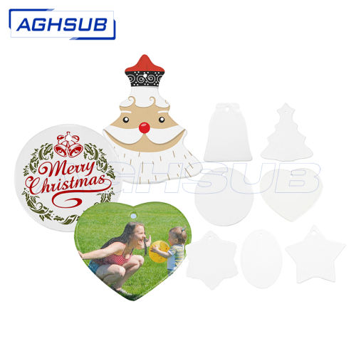 US warehouse 3 inch sublimation ceramic ornament