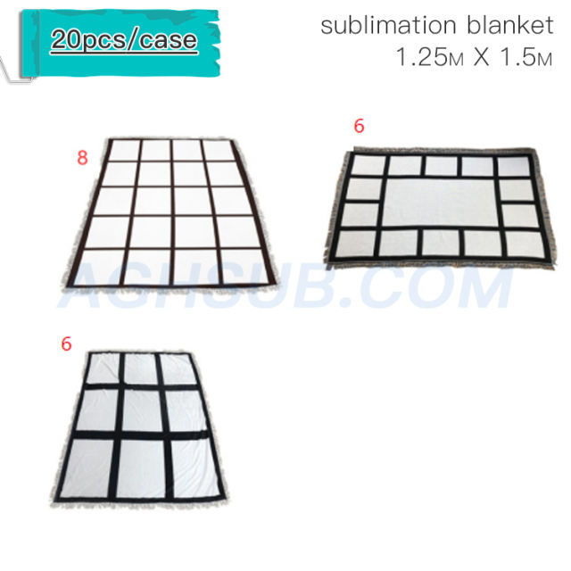 Sublimation blankets mix style  1.25*1.5 m