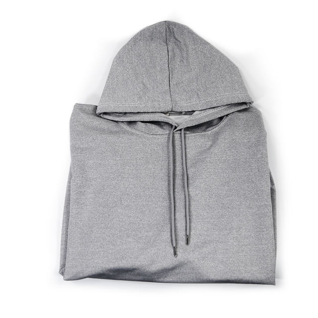 US warehouse sublimation white grey hoodie