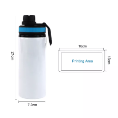 US warehouse sublimation aluminum sport water bottle