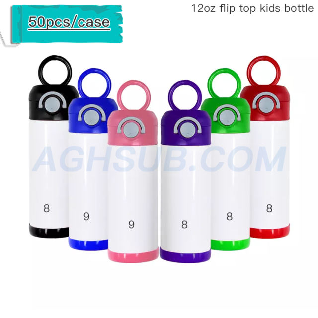 Coldest 12K-SB-MG Kids Flip Straw Sports Water Bottle - 12oz
