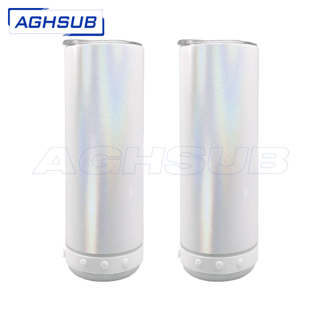 20oz  speaker tumbler glitter sublimation blanks