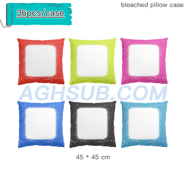 【SOLD-OUT】Bleached sublimation square pillow case 45*45 cm