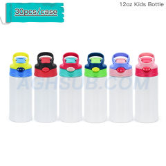 US warehouse 12oz sublimation kids water bottle
