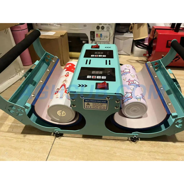 Two heating mat pad heat press sublimation machine