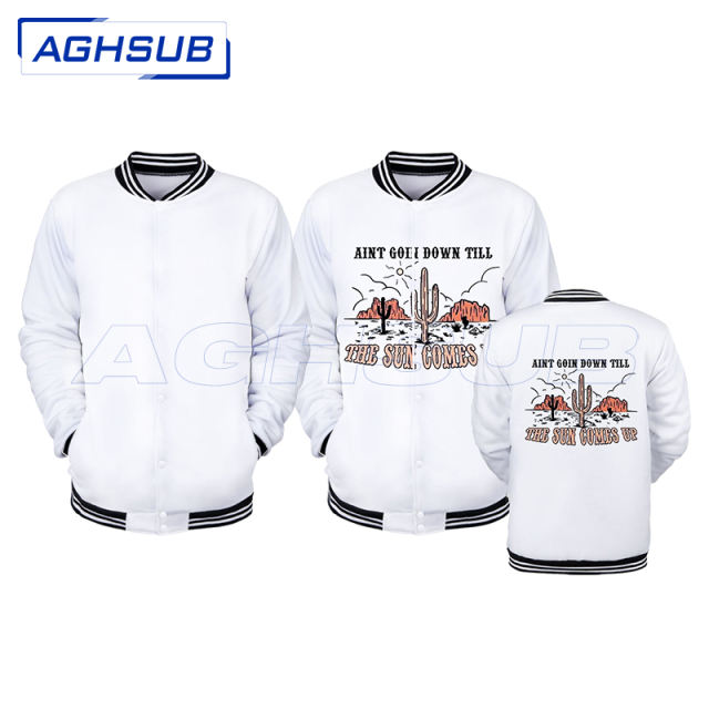 Sublimation baseball jacket uniform white blanks