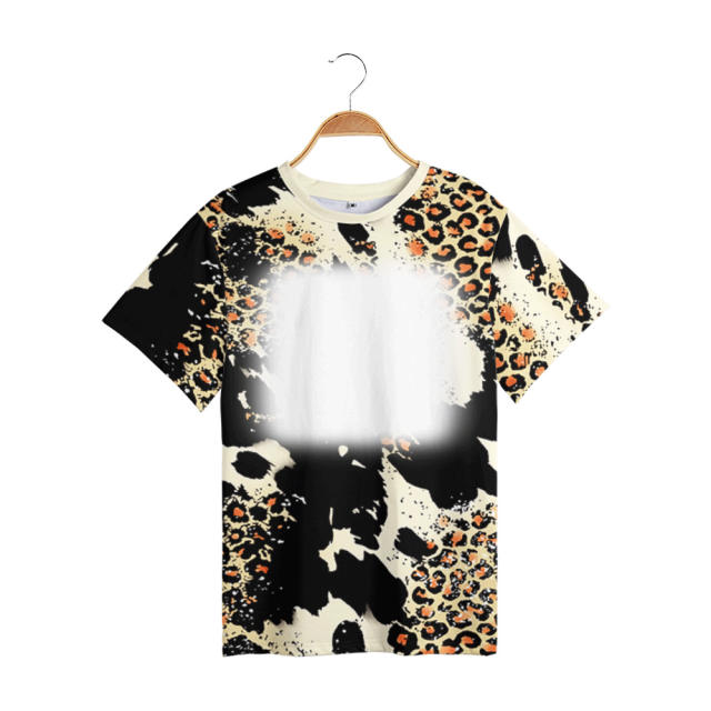 western style sublimation bleached shirts