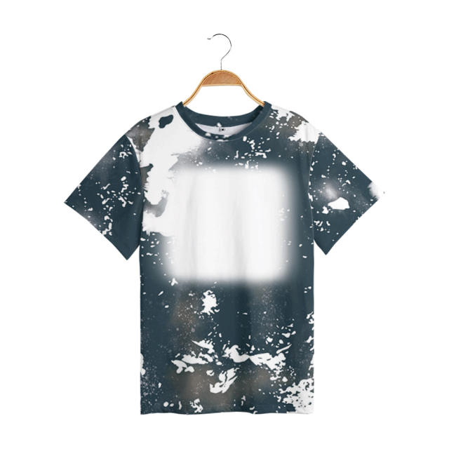 western style sublimation bleached shirts