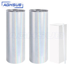 US warehouse 20oz shimmer skinny sublimation tumbler