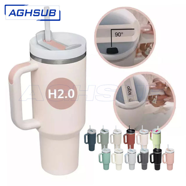 Fast sea shipping from china 40oz Generation 2 colored powder coated and white sublimation double wall mug