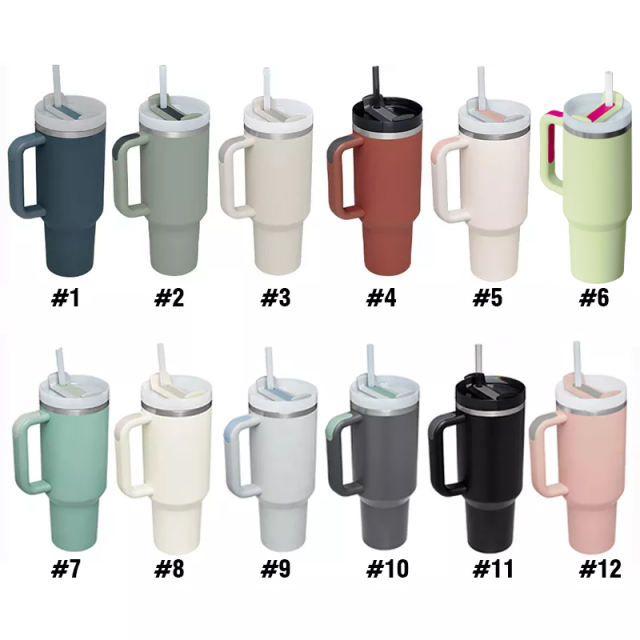 Fast sea shipping from china 40oz Generation 2 colored powder coated and white sublimation double wall mug
