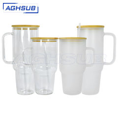 US warehouse 32oz 40oz glass sublimation mug