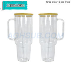 40oz clear-12pcs