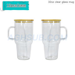 US warehouse 32oz 40oz glass sublimation mug