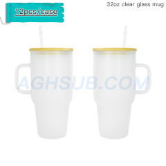 US warehouse 32oz 40oz glass sublimation mug
