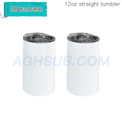 US warehouse 12oz skinny straight sublimation tumbler