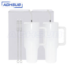 US warehouse 40oz V3.0 sublimation no metal rim white mug