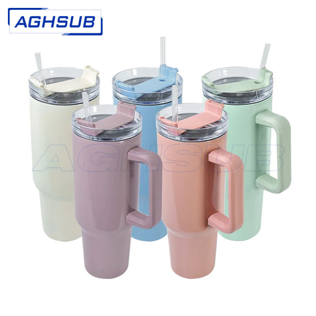 US warehouse 40oz sublimation color mugs
