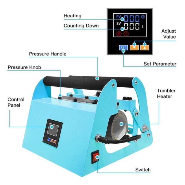 PRE SALE Air shipping/Sea shipping from China  40oz heat press machine