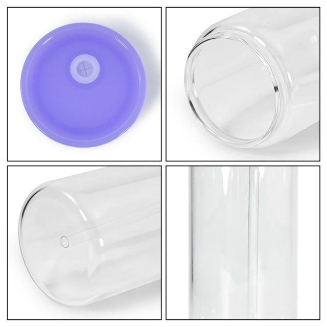 replacement colored 16oz glass lids