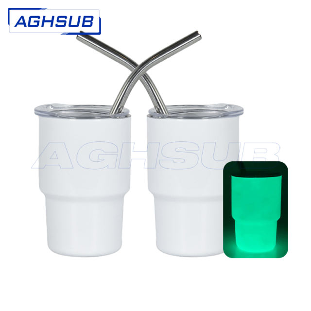 3oz sublimation stainless steel glow in the dark shot cup