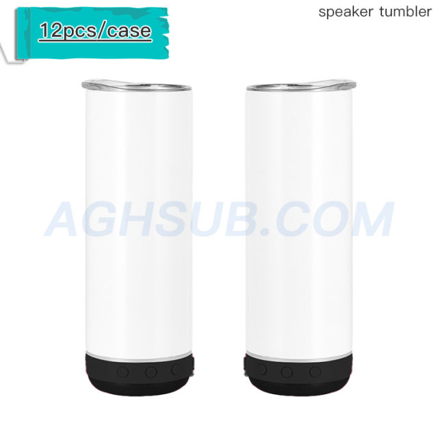 US warehouse 20oz sublimation speaker tumbler 12pcs pack