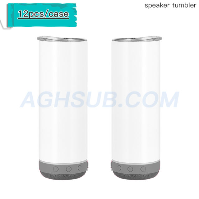 US warehouse 20oz sublimation speaker tumbler 12pcs pack