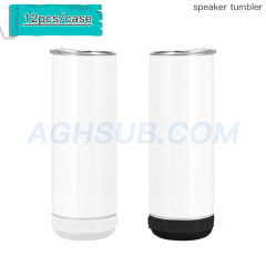 US warehouse 20oz sublimation speaker tumbler 12pcs pack