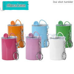 US warehouse 3oz sublimation stainless steel straight shot tumbler