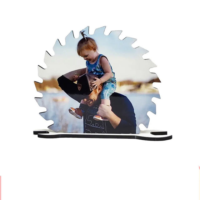 CHINA warehouse Sublimation blank Serrated wrench shape photo frame for Father's Day