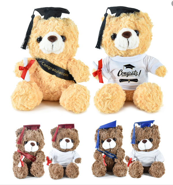 US warehouse mix color grade bears with sublimation shirt